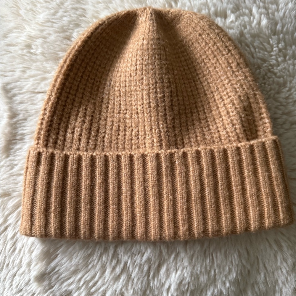 Free People Camel Knit Accessory